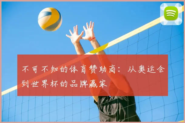 不可不知的体育赞助商:从奥运会到世界杯的品牌赢家